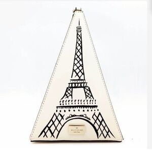 Kate Spade Merrion Square Eiffel Tower Paris Triangle Clutch Wristlet